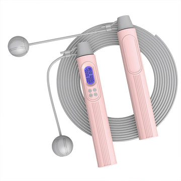 Corde à sauter lestée multifonctionnelle avec comptage électronique Corde à sauter sans fil Exercice de remise en forme